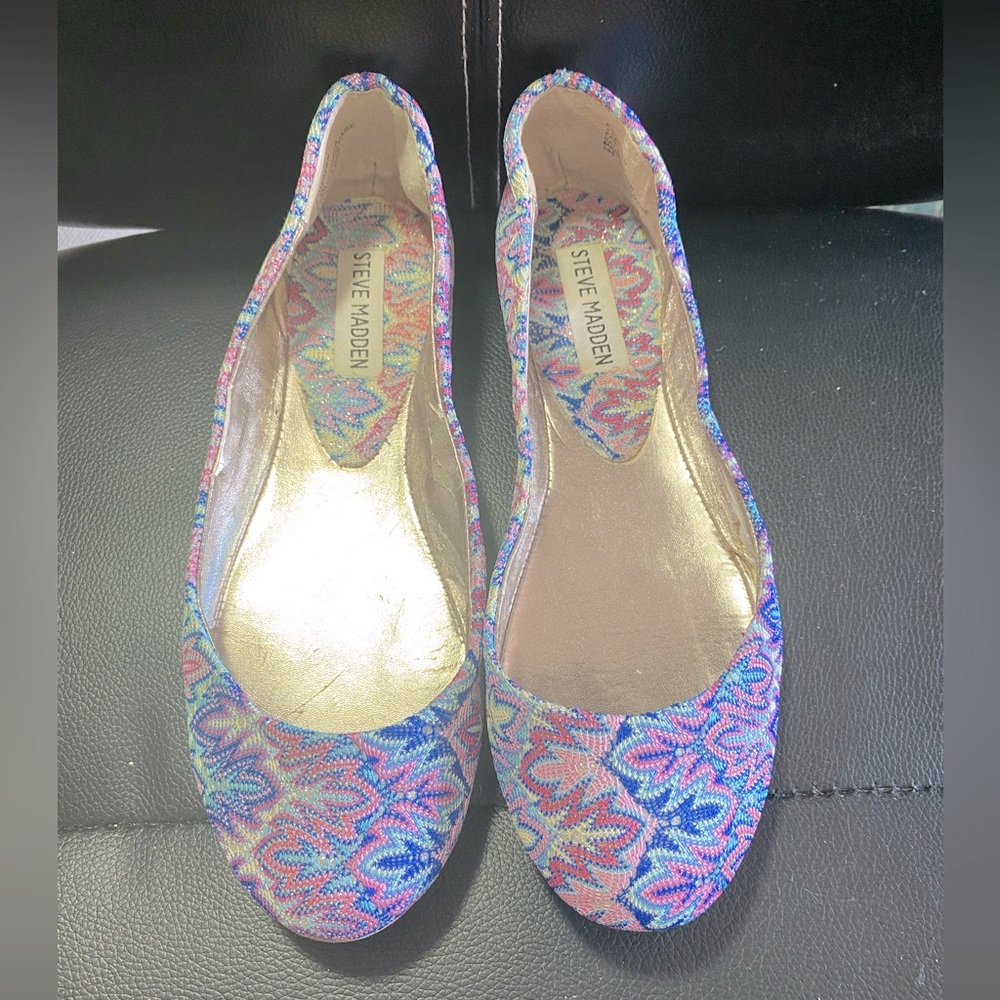 Steve Madden Women's Multicolor Flats Size 7.5M - Picture 3 of 13